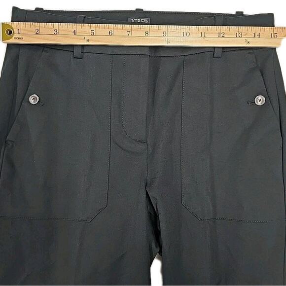 NWT J. Crew Womens Sydney Wide Leg Pants Sz 6 Black Bi-Stretch Cotton Blend - Picture 8 of 11